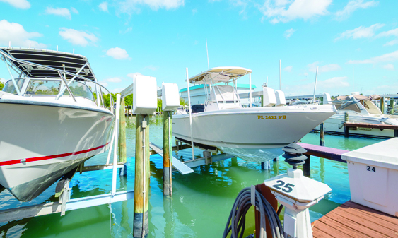 Located in protected Pasadena Cove with easy access to the Gulf.