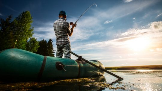 inflatable boat fishing